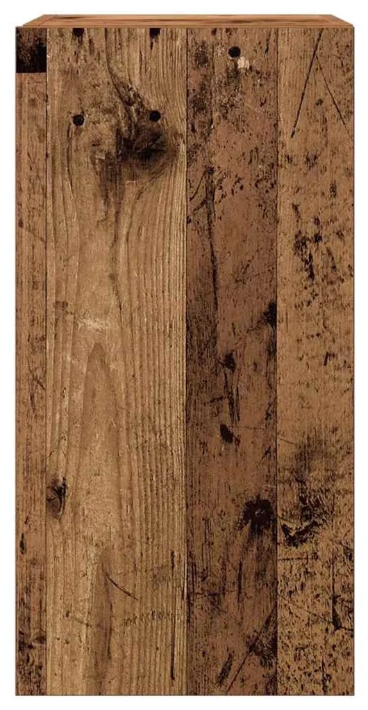 armários de TV montados na parede 4 pcs madeira velha