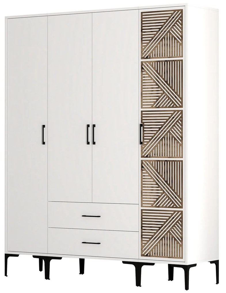 Guarda-Roupa Kumsal STP – Branco – 160 cm x 47,5 cm x 201,4 cm