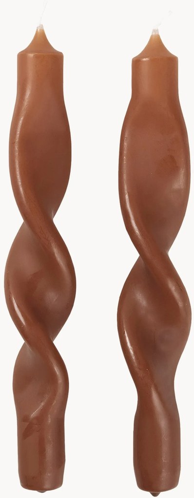 Velas artesanais Twist, conjunto de 2