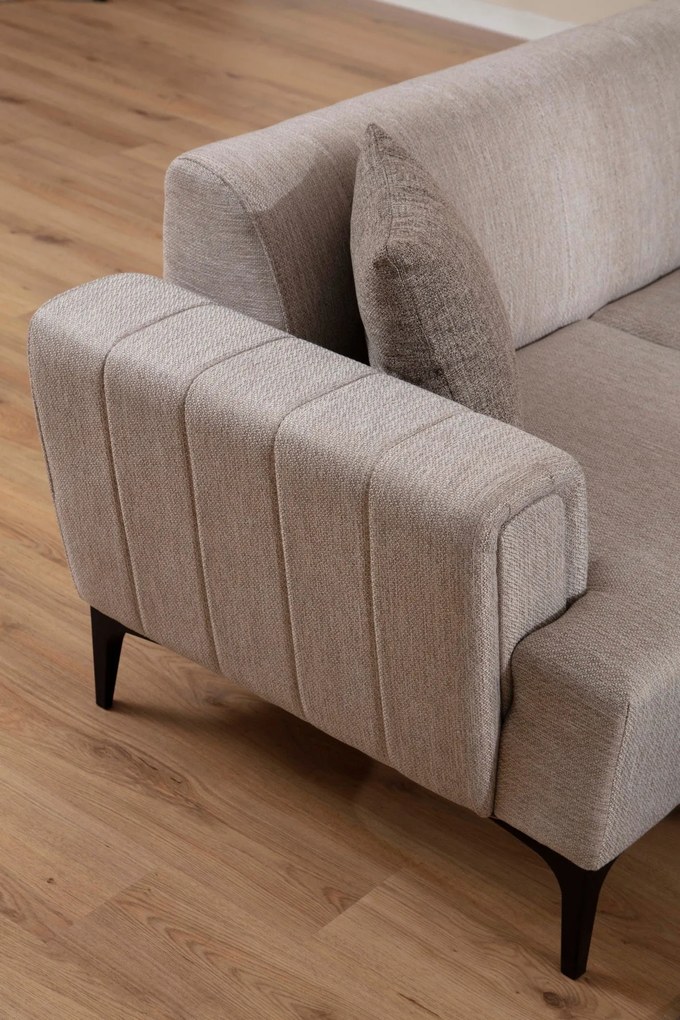 Sofá-cama de 3 Lugares Hamlet – Bege – 230 cm x 95 cm x 77 cm