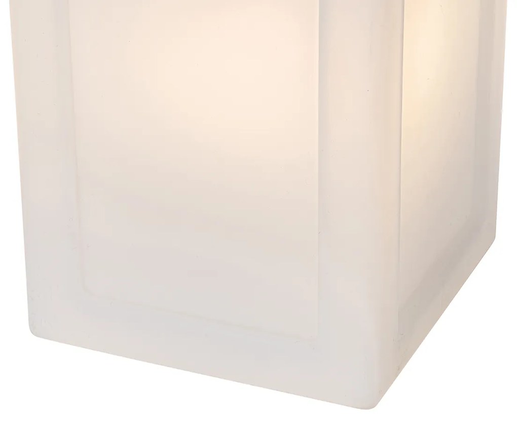 LED Conjunto de 2 Candeeiros de Mesa Brancos Efeito Chama Recarregáveis IP44 - Stard Design
