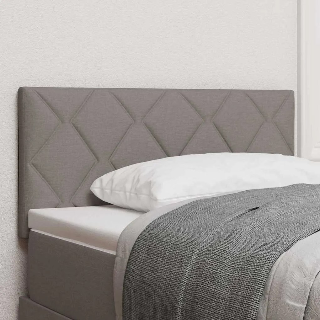 vidaXL Cabeceira Design Blocos de Diamante Bege 90 cm Tecido