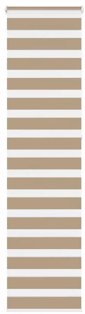 vidaXL Cortina de zebra 65x230 cm largura do tecido 60,9 cm poliéster
