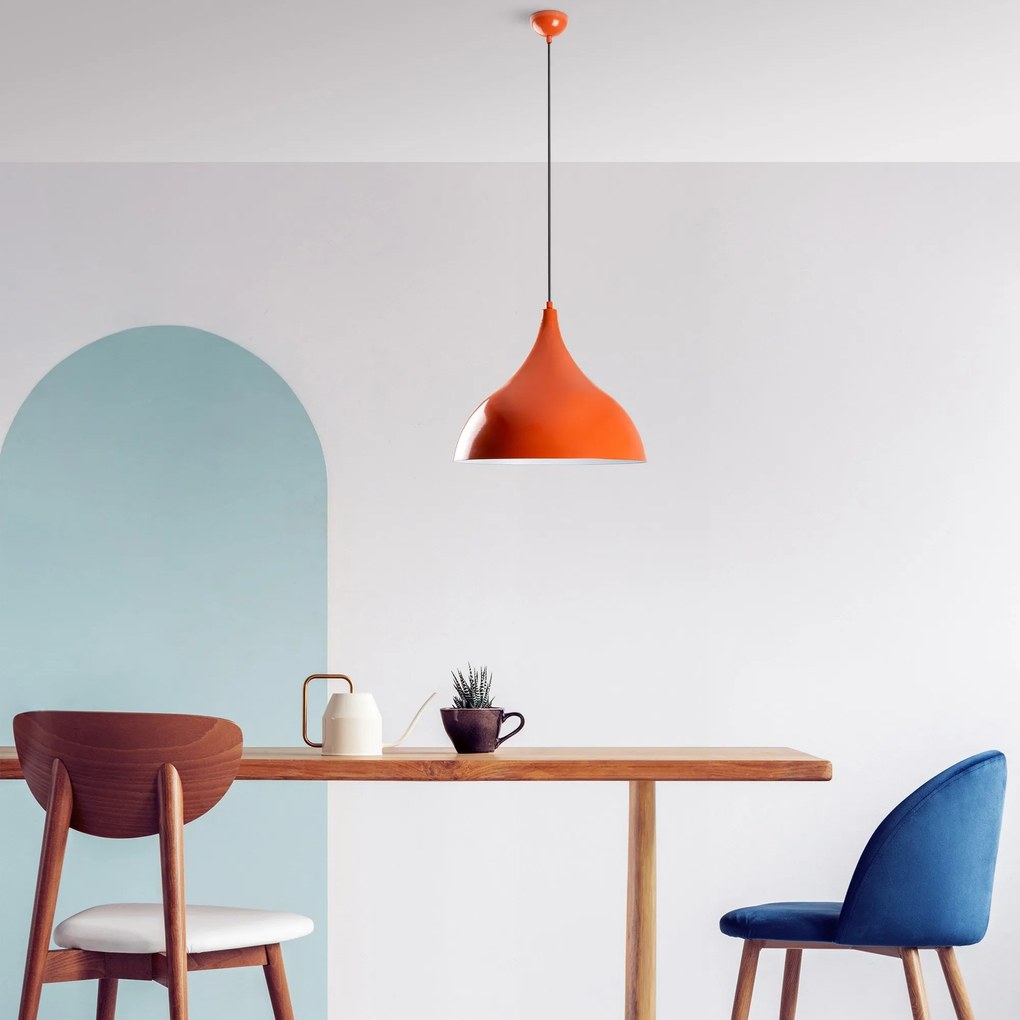 Candeeiro de Teto Bitlisim – Laranja – Ø41 h:35 cm