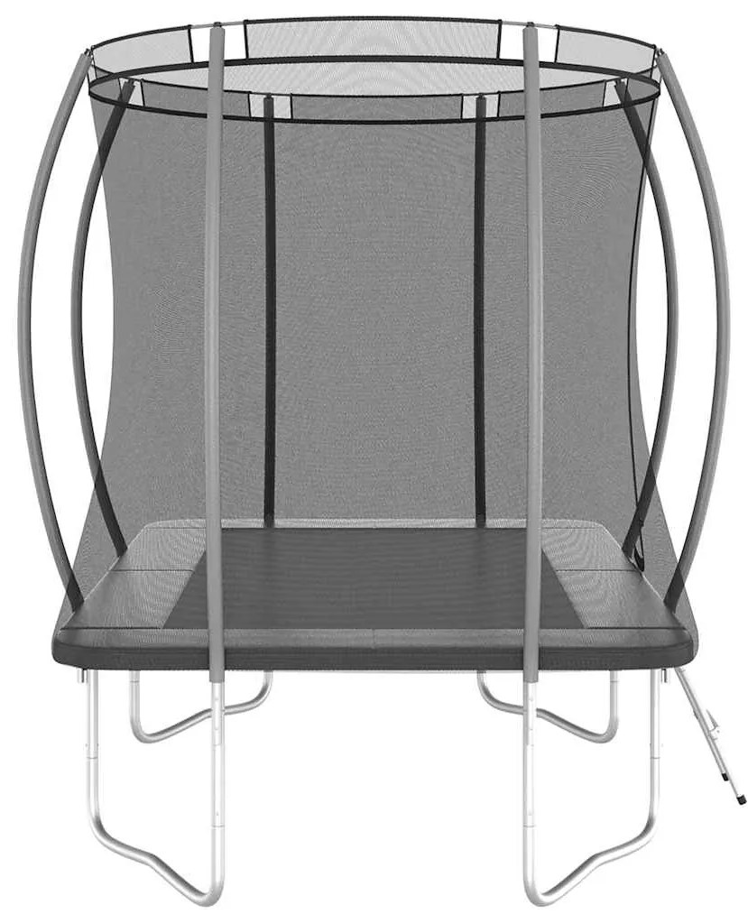 Conjunto de trampolim retangular 274x183x76 cm 150 kg