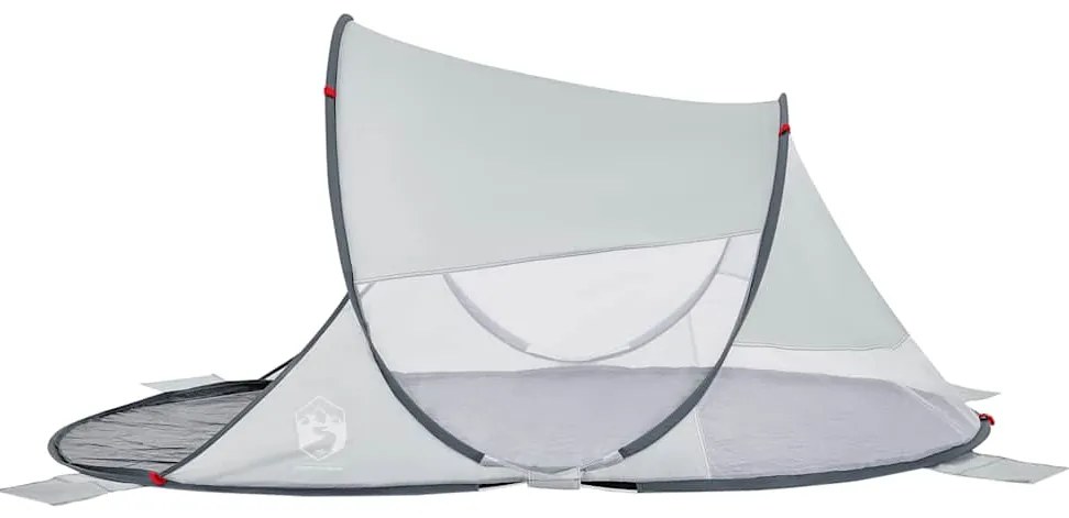 Tenda de praia pop-up impermeável cinzento