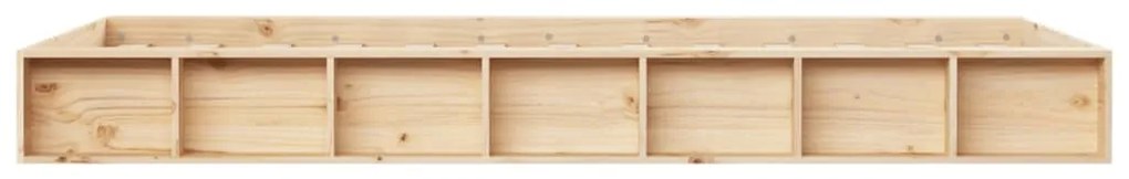 Estrutura de cama pequena casal 120x190 cm pinho maciço