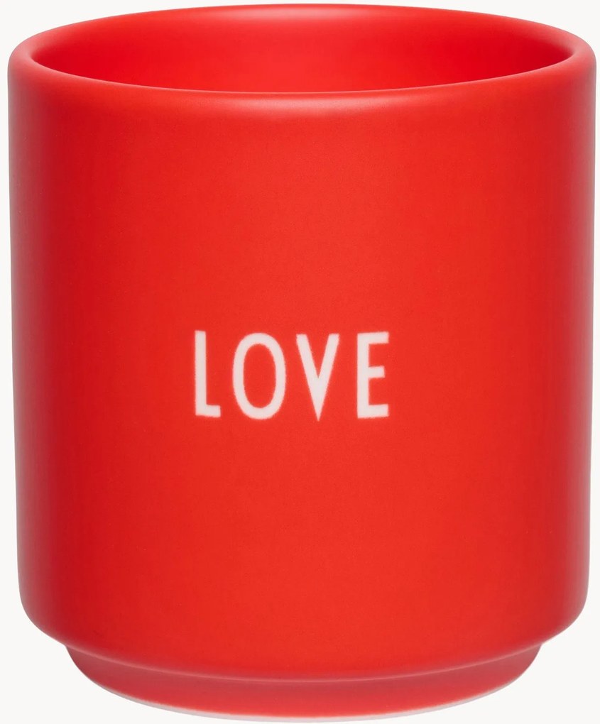 Chávena com inscrição Favourite Love