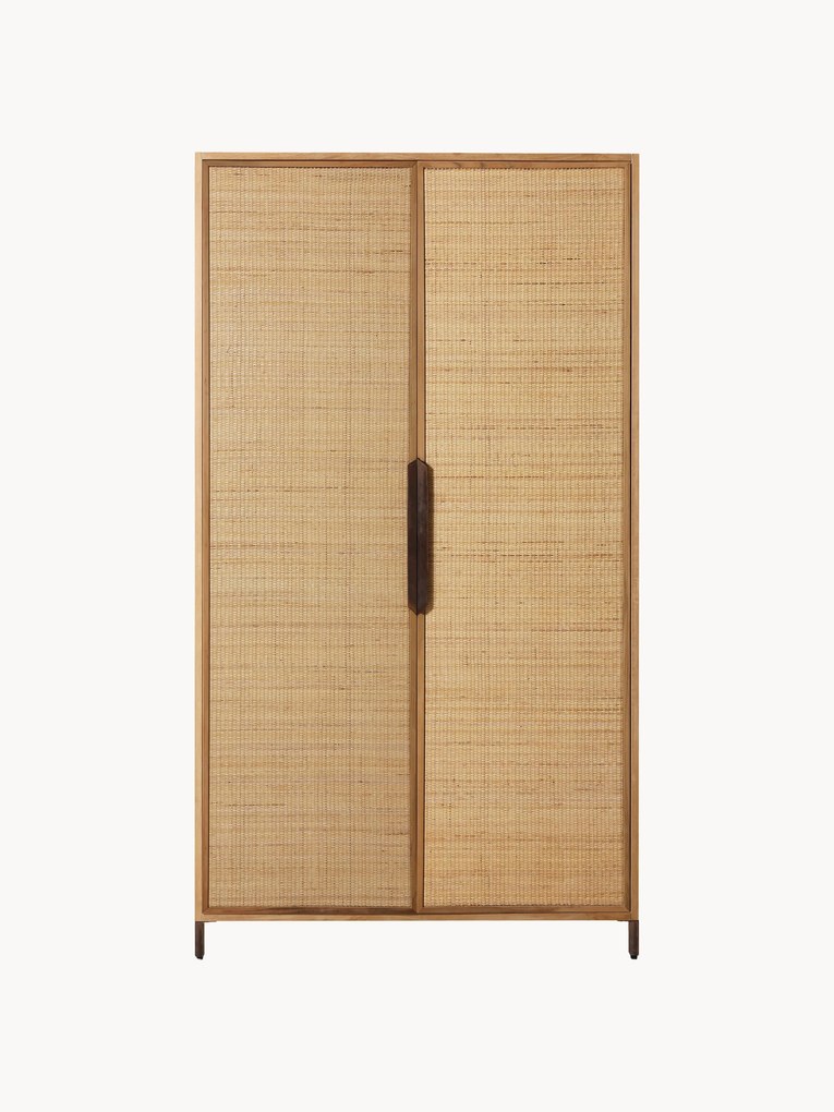 Roupeiro artesanal com portas de vime Pioneer