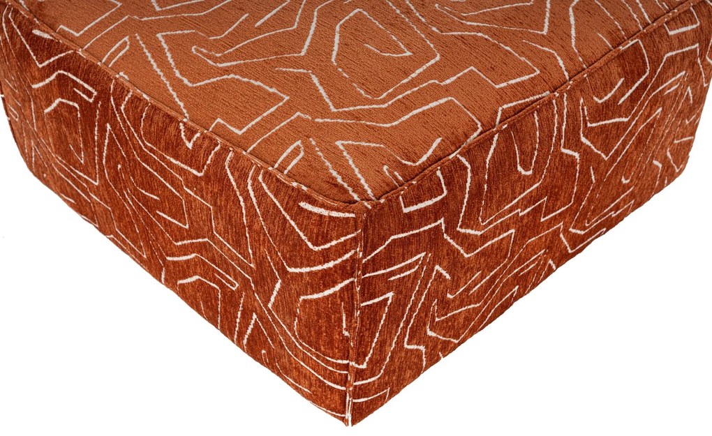 Pouffe Lora – Laranja – 85x85x40 cm