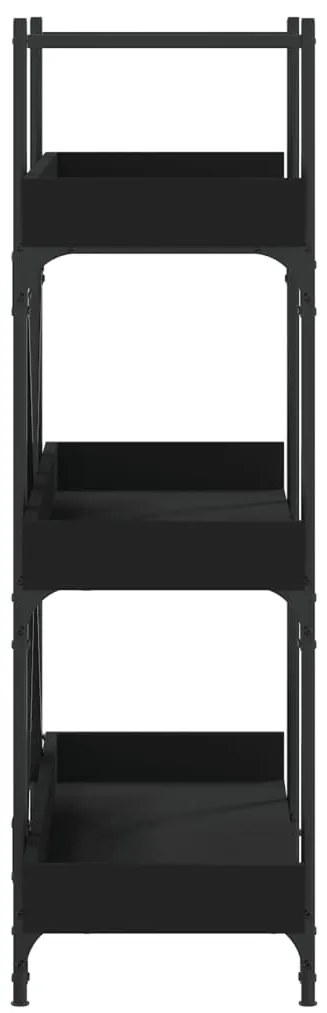 Estante c/ 3 prateleiras 100x33x108,5cm derivados madeira preto
