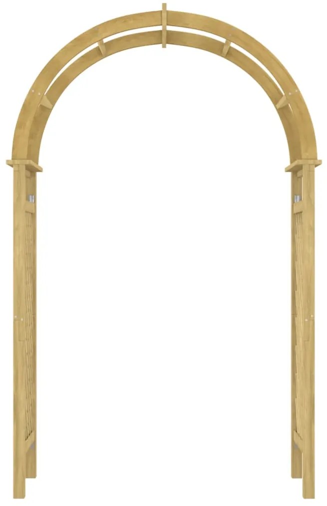 Arco com treliça 141x97x243 cm pinho maciço impregnado