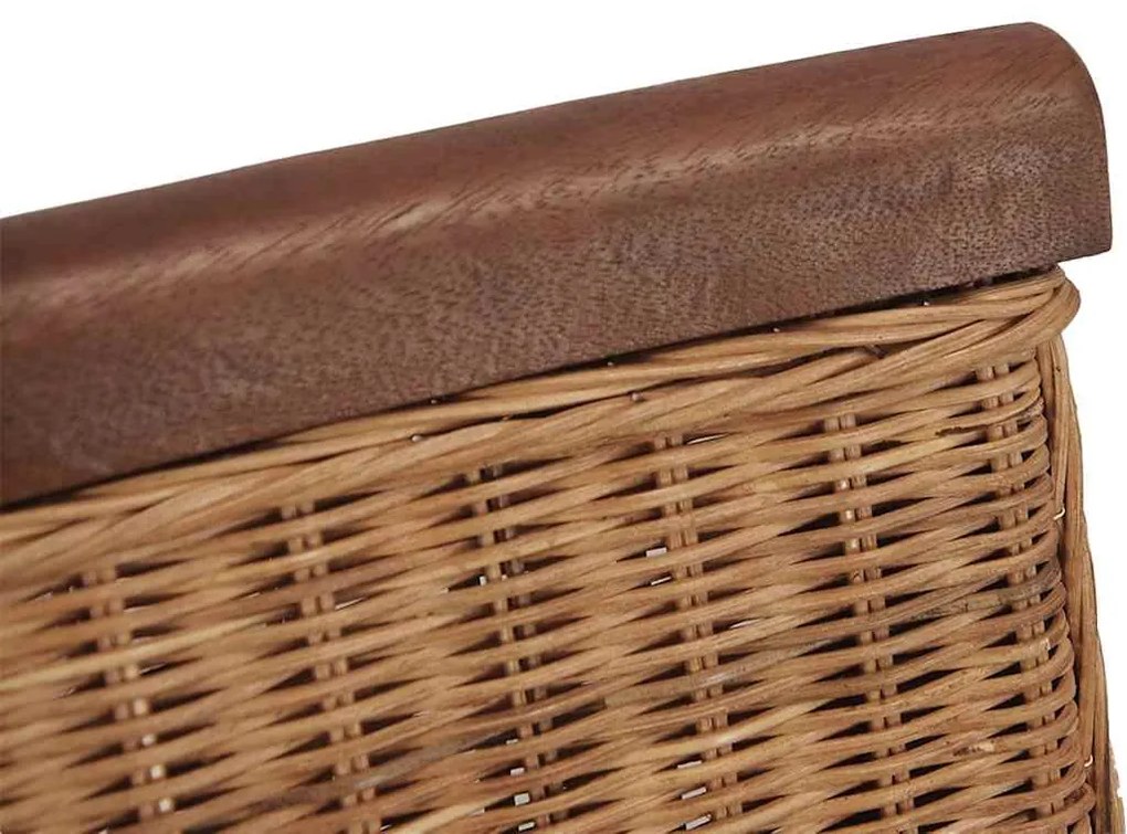 Cadeiras de jantar 2 pcs vime genuíno castanho