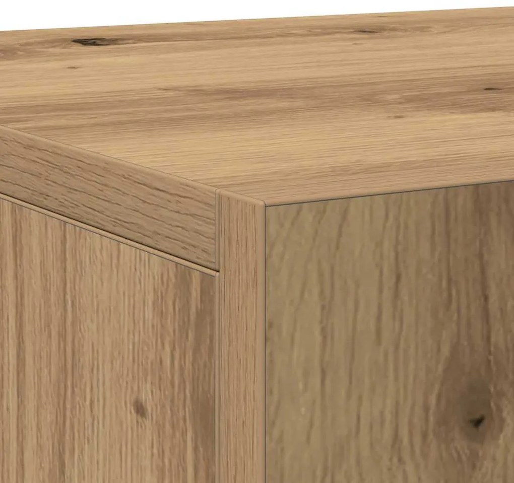 Sideboard vidaXL com 3 portas em Carvalho Artisan 90x34x80 cm em Madei