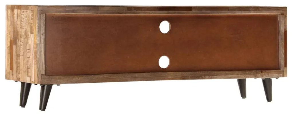 Móvel de TV 118x30x40 cm madeira de mangueira maciça