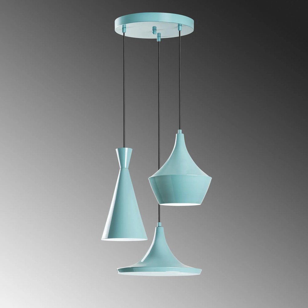 Candeeiro de Teto Tom – Turquesa – Ø45 cm