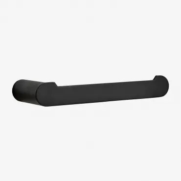 Porta-rolos Para Banheiro Em Aço Inoxidável Alameda Preto Mate - Sklum