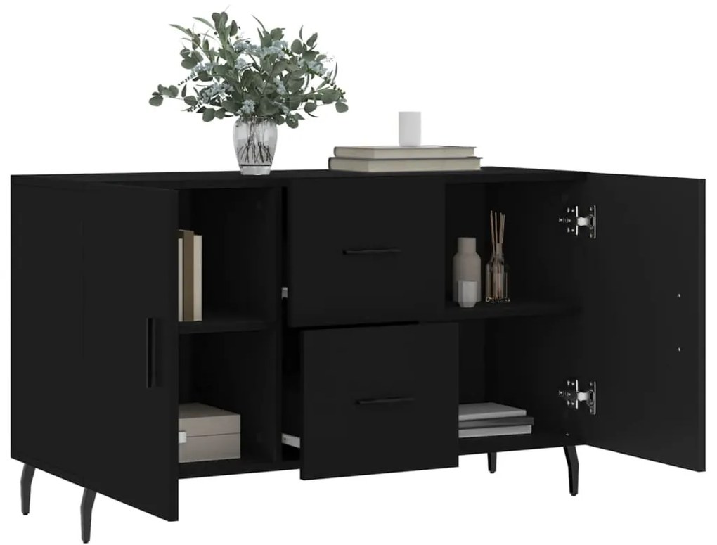 Aparador 100x36x60 cm derivados de madeira preto
