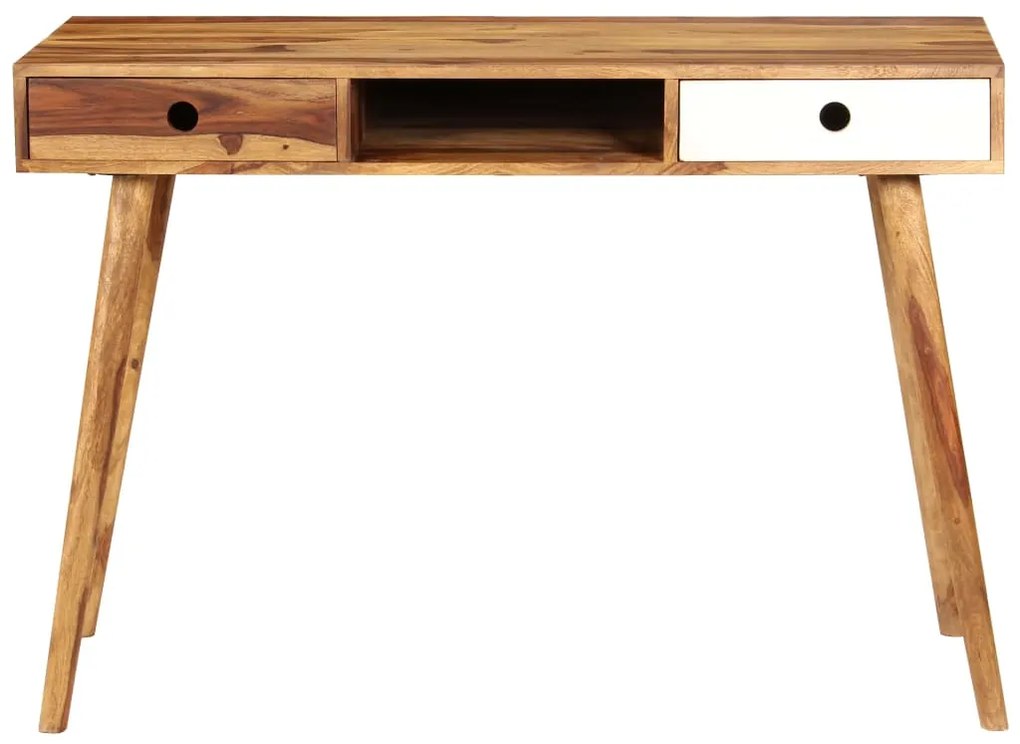 Secretária em madeira de sheesham maciça 110x55x76 cm