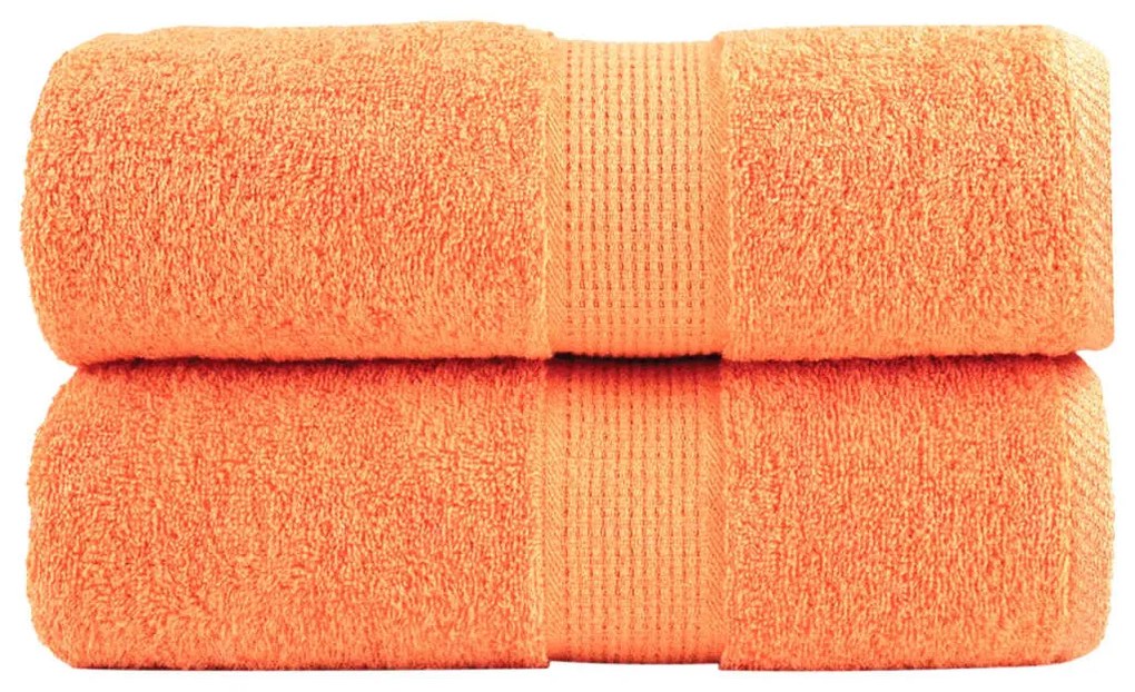 Toalhas de mãos premium SOLUND 2 pcs 30x30 cm 600 g/m2 laranja