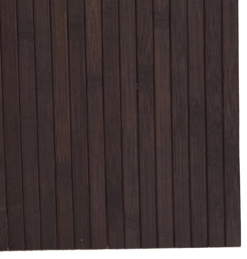 Divisória 165x600 cm bambu castanho-escuro
