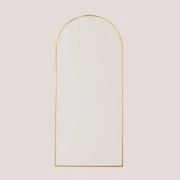 Espelho De Parede Em Metal Belm Amarelho Ouro & 80 X 180 Cm - Sklum