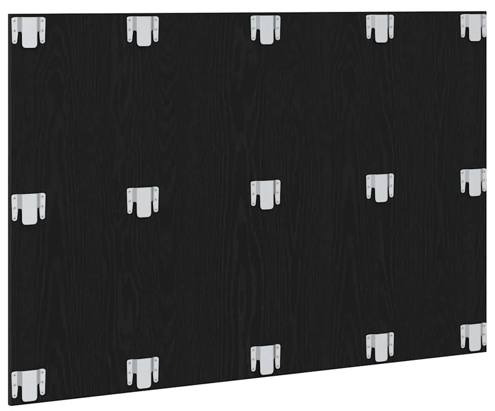 Cabeceira de Cama vidaXL Carvalho Preto 120x1,5x80 cm Madeira Engineer