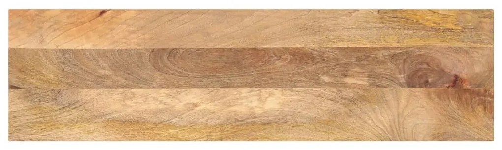 vidaXL Tampo de mesa retangular 110x20x2,5 cm mangueira maciça