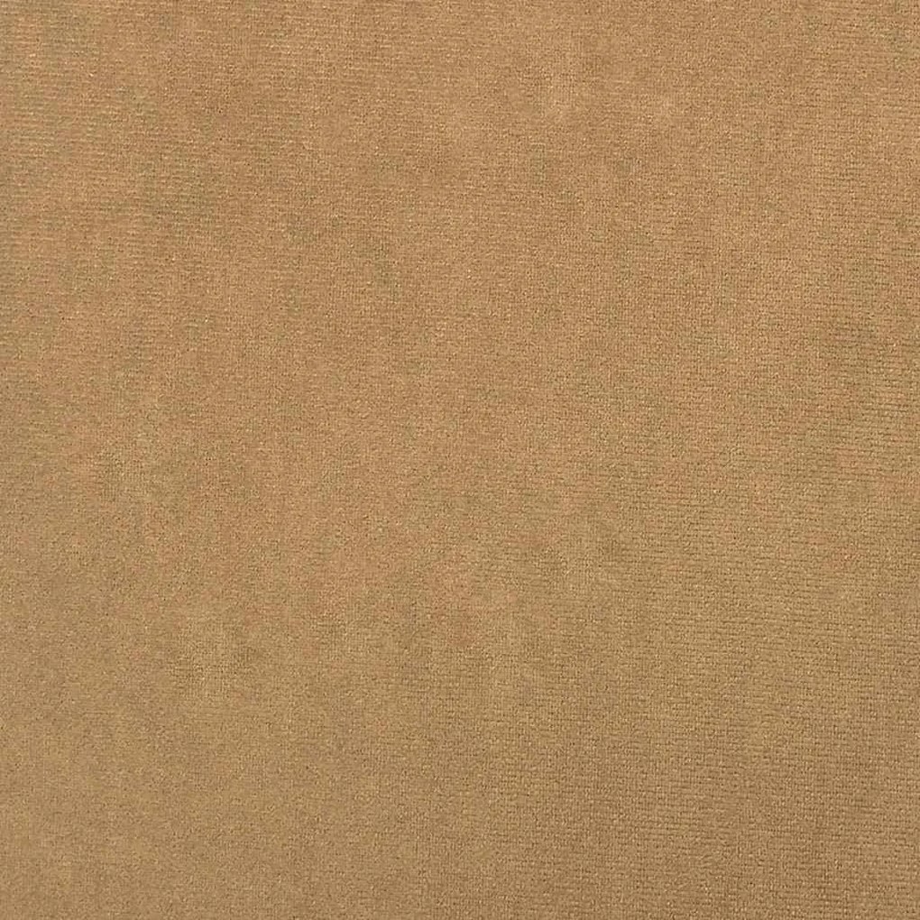 Poltrona com apoio de braços 55 cm veludo castanho