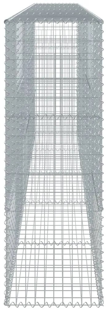 Cesto gabião com cobertura 500x50x150 cm ferro galvanizado