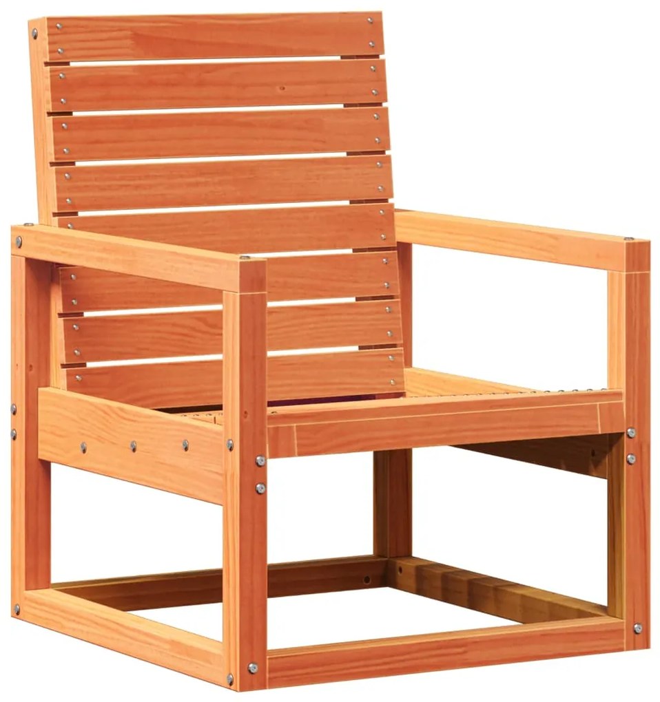 3 pcs conjunto lounge de jardim pinho maciço castanho-mel