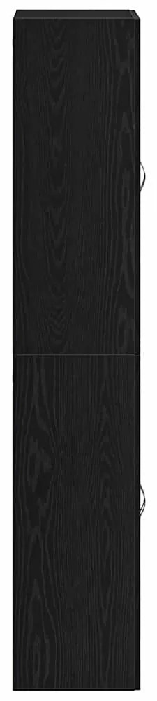 Armários 2 pcs de Carvalho Preto 69,5x34x180 cm em Madeira