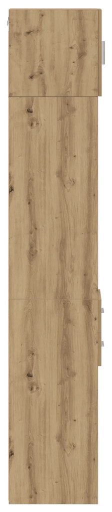 Armário Slim vidaXL Carvalho Artesanal 30x42,5x225 cm Madeira Engenhei