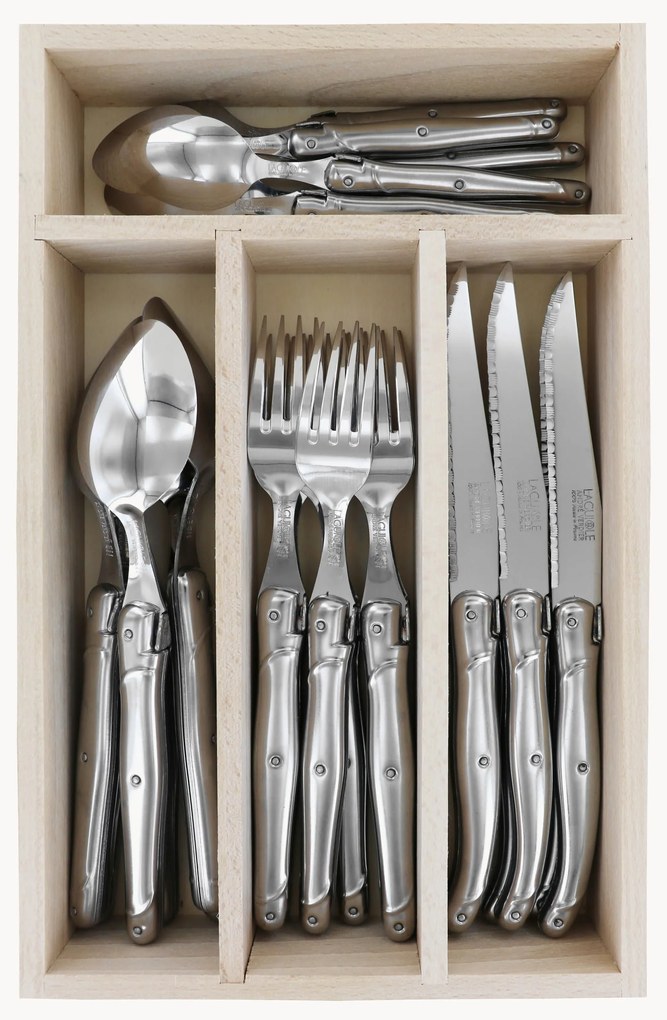 Conjunto de talheres polidos Debutant Inox, 6 pessoas, conjunto de 24