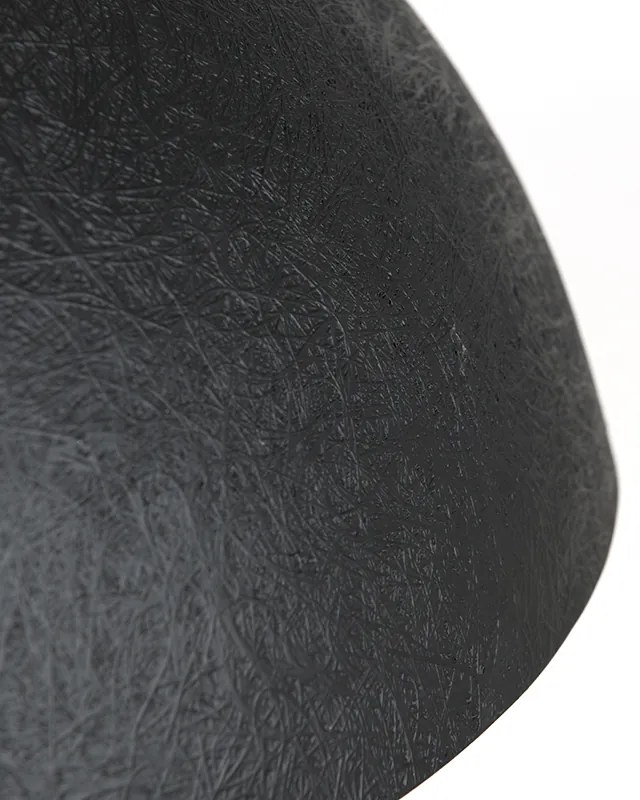 Candeeiro de suspensão industrial preto com dourado 70 cm - Magna Moderno