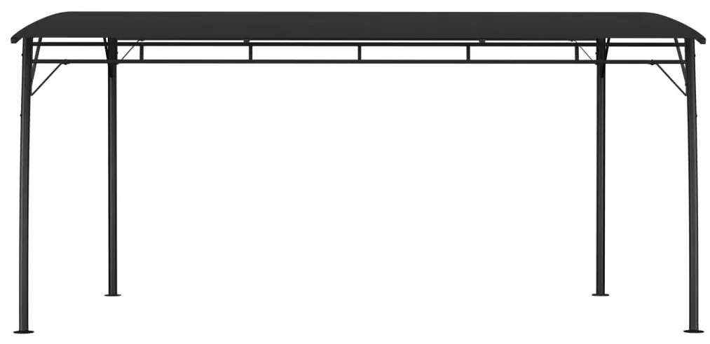 Toldo para-sol de jardim 4x3x2,55 m antracite