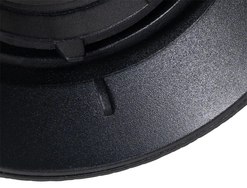 Foco embutido moderno preto GU10 redondo sem moldura - Oneon