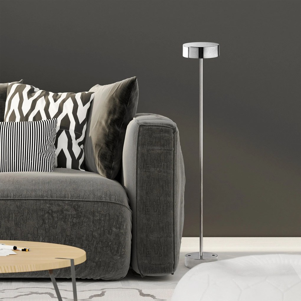 Lâmpada de Pé Keyf – Cromada – Diâmetro 16 cm Altura 111 cm