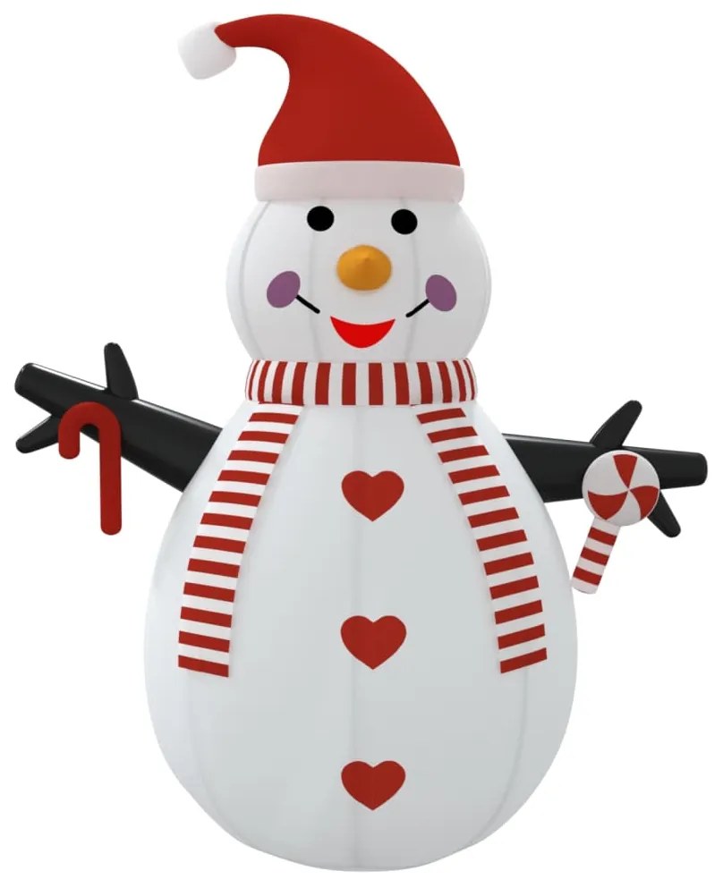 Boneco de neve insuflável com luzes LED 460 cm