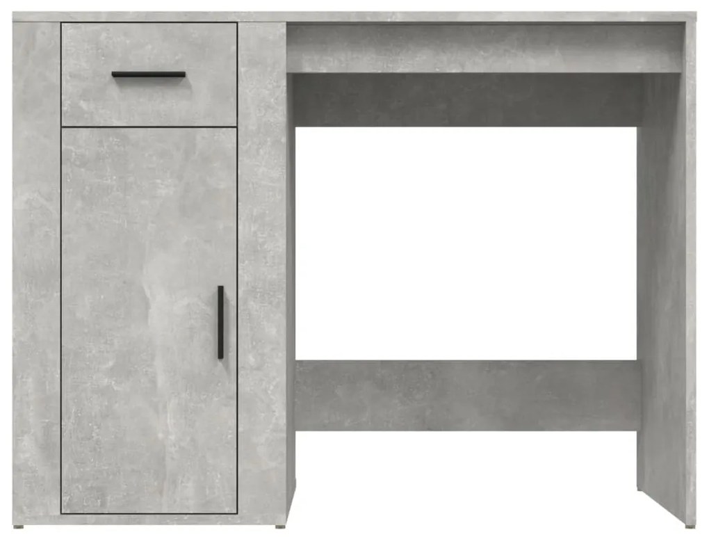 Secretária 100x49x75 cm derivados de madeira cinzento cimento