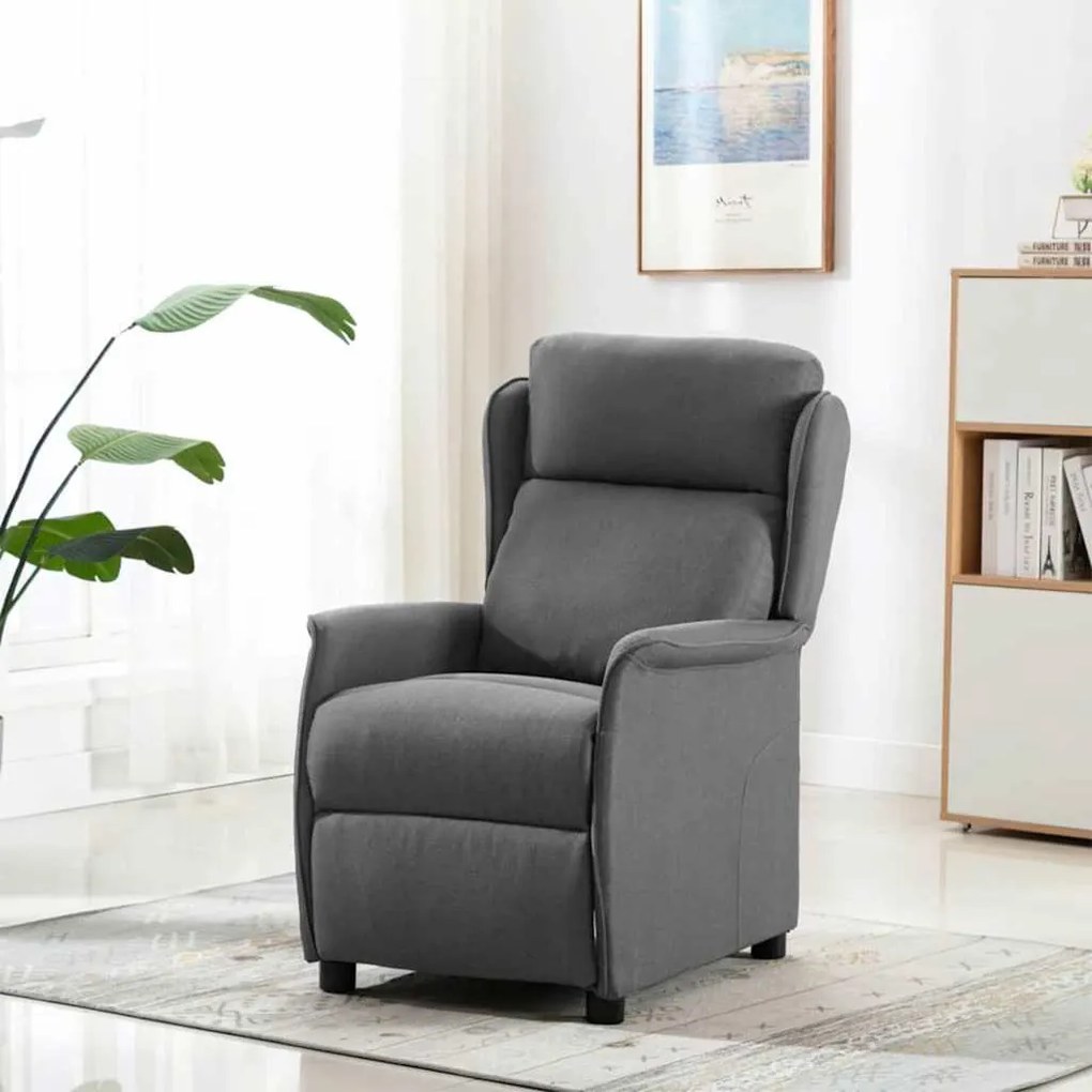 Cadeira de Massagem em Tecido Cinza Claro