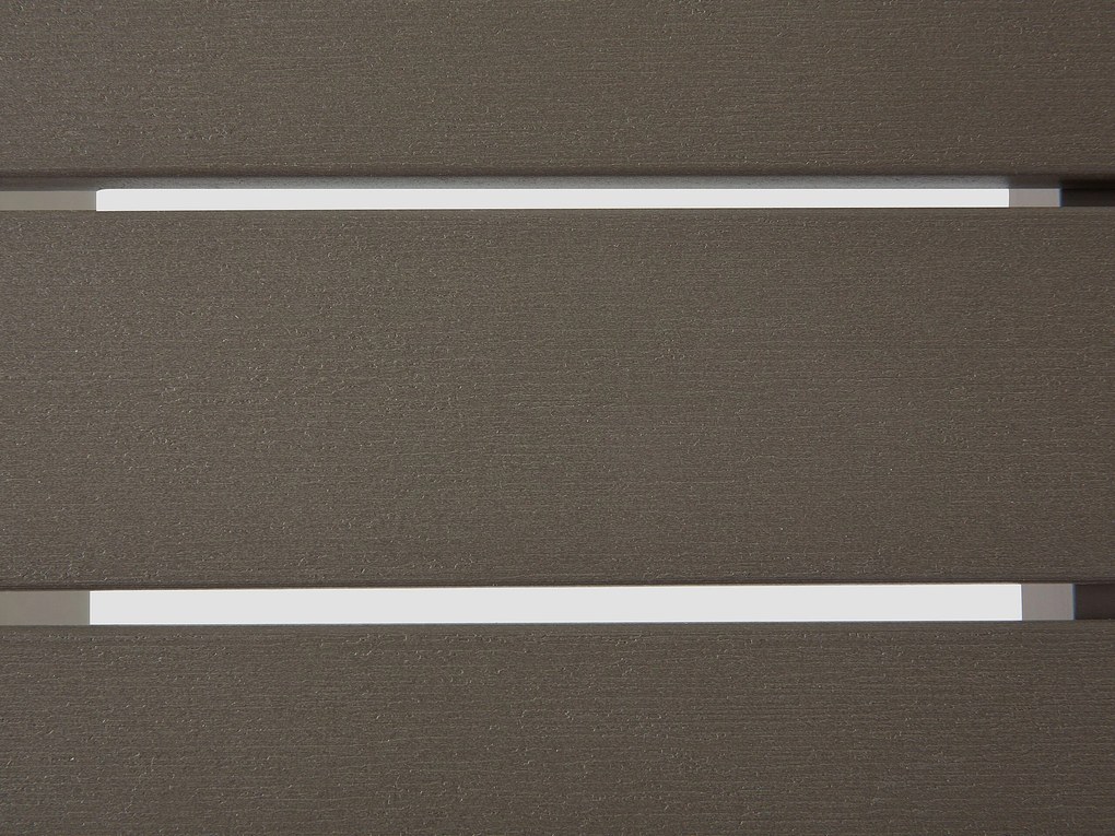 Mesa de centro em alumínio cinzento escuro 90 x 50 cm SALERNO Beliani