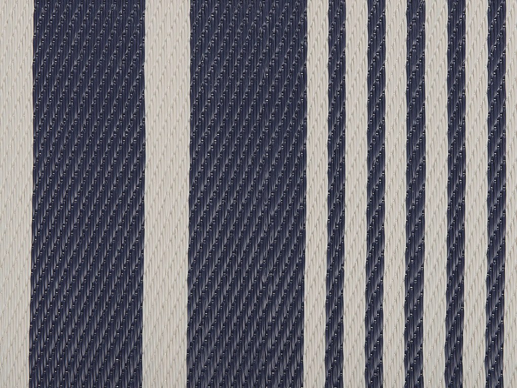 Tapete de exterior azul escuro 120 x 180 cm HALDIA Beliani