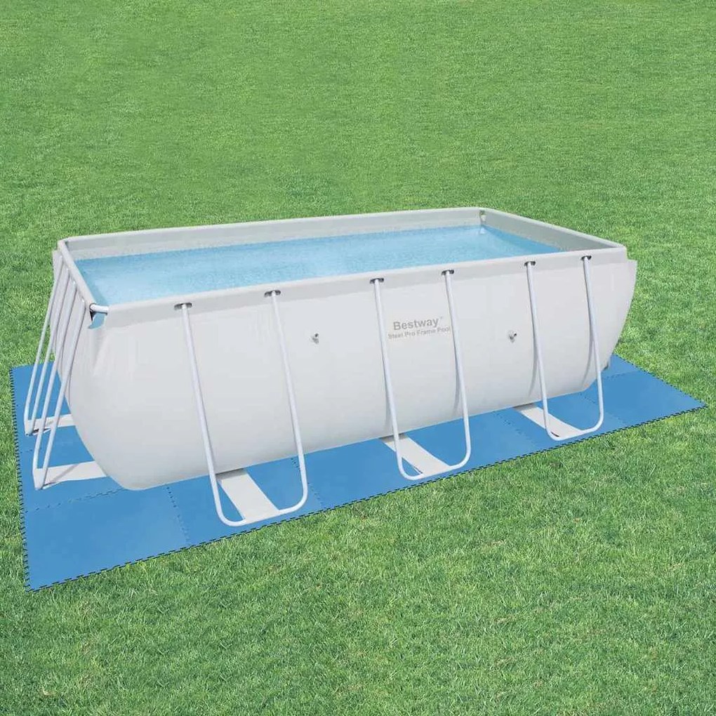 Protetores para piso de piscinas 8 pcs azul 58220
