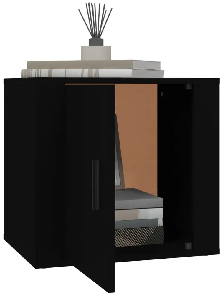 Mesa de cabeceira 50x39x47 cm preto
