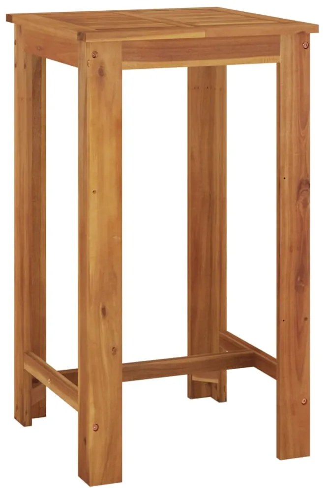 Conjunto de bar para jardim 3 pcs madeira de acácia maciça