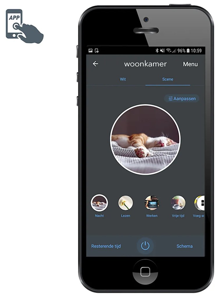 Conjunto de 2 Lâmpadas LED Inteligentes E27 Dimerizáveis A60 Fosco 8.5W 806lm 2200-4000K