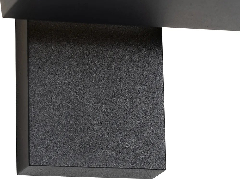 Lanterna de parede exterior preta com LED IP54 - Ferdinand
