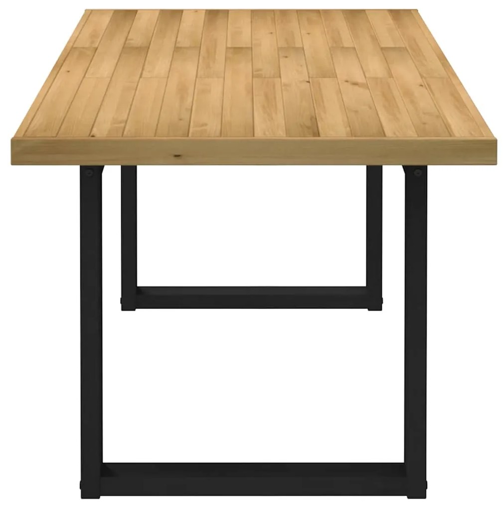 Mesa de jantar NOAIN pernas forma U 180x90x75 cm pinho maciço