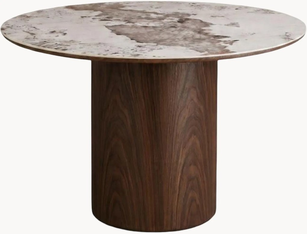 Mesa de centro oval com tampo em cerâmica Maëlle